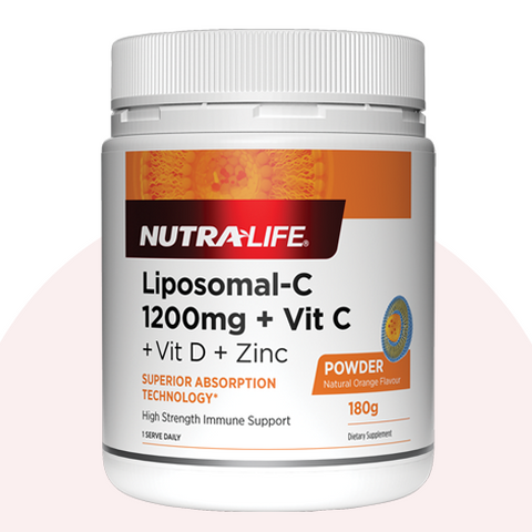 Nutralife Liposom C 1200mg +VitD +Zinc 180g