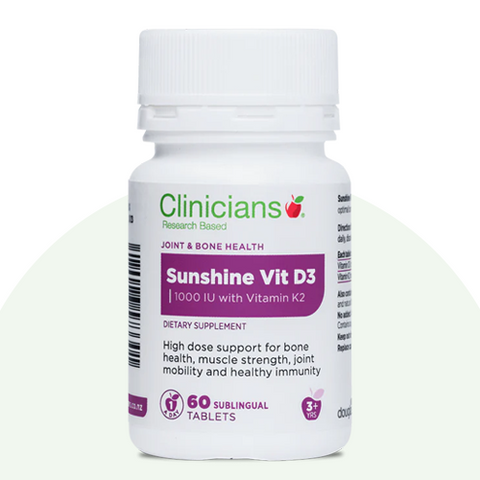 Clinicians Sunshine Vitamin D3 60tabs