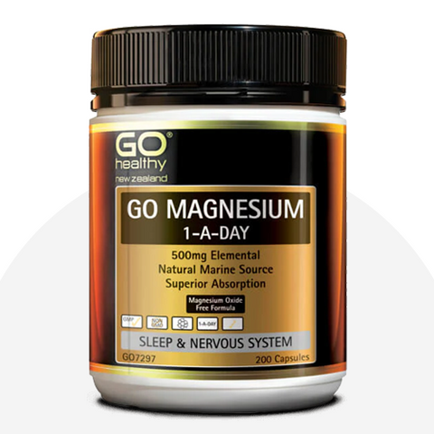 Go Healthy Magnesium 1-A-DAY 500mg 200caps