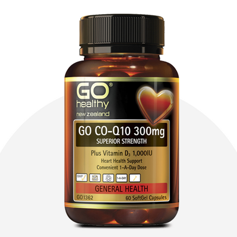 Go Healthy CoQ10 300mg + VitD 60caps