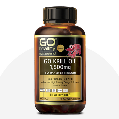 Go Healthy Krill Oil 1500mg 1-A-Day 60caps